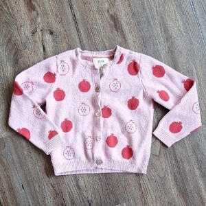 Tea Collection Pink Pomegranite Sweater Size Small